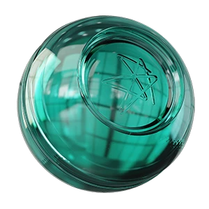 Material Glass Green Safety Distorted
